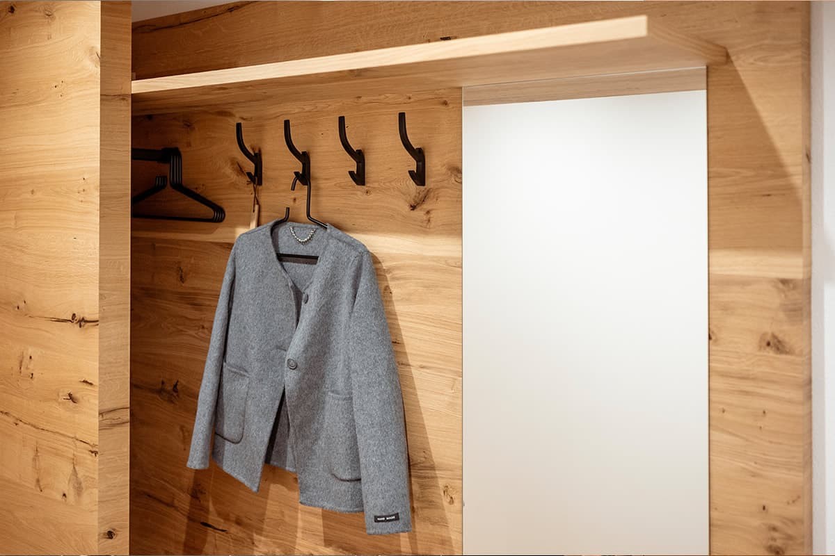 Garderobe in der Ferienwohnung