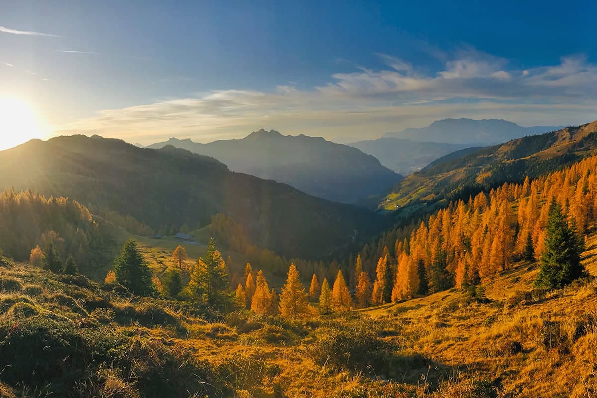 Sonnenuntergang auf der Großwildalm