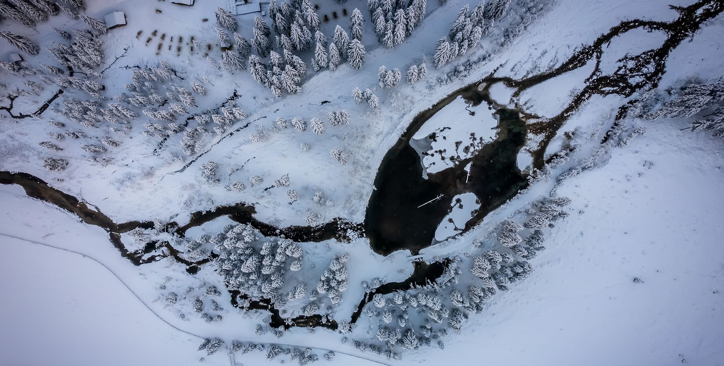 Tief verschneite Winterlandschaft im Großarltal